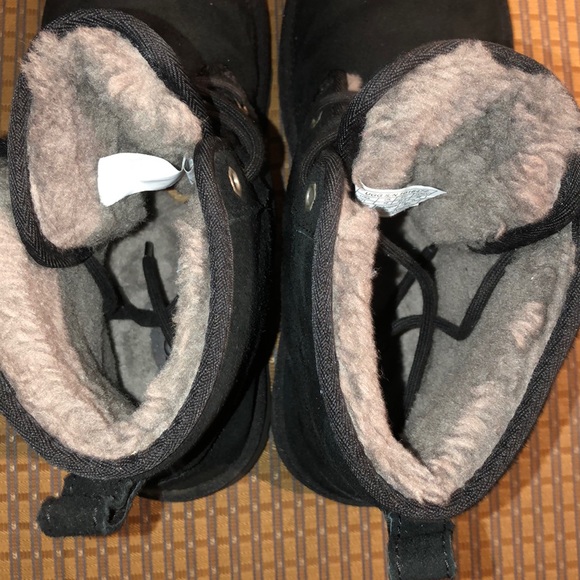 UGG Men’s Harkley Black Boots Size 11 - Picture 5 of 16